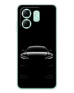 Чохол для Infinix Smart 9 з картинкою «Силует Tesla Night»