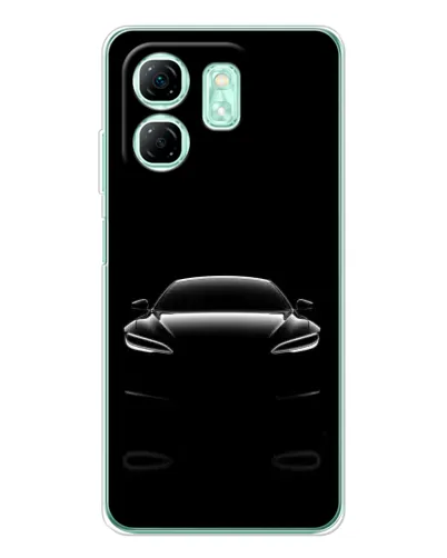 Чехол для Infinix Smart 9 с картинкой «Силуэт Tesla Night» Чехол для Infinix Smart 9 с картинкой «Силуэт Tesla Night»