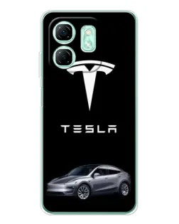 Чохол для Infinix Smart 9 з картинкою «Tesla Model Y»