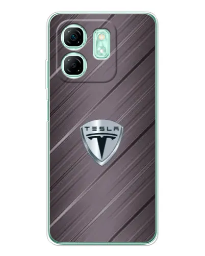Чехол для Infinix Smart 9 с картинкой «Металлическая текстура Tesla» Чехол для Infinix Smart 9 с картинкой «Металлическая текстура Tesla»