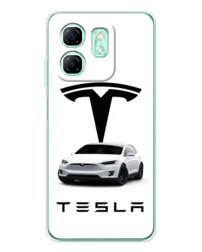 Чехол для Infinix Smart 9 с картинкой «Tesla White Style» Чехол для Infinix Smart 9 с картинкой «Tesla White Style»