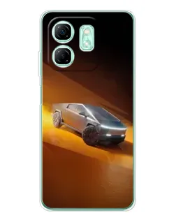 Чохол для Infinix Smart 9 з картинкою «Cybertruck у пустелі»