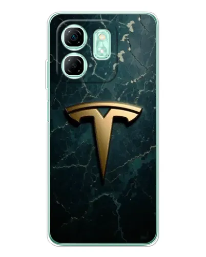 Чехол для Infinix Smart 9 с картинкой «Мраморная Tesla Gold» Чехол для Infinix Smart 9 с картинкой «Мраморная Tesla Gold»