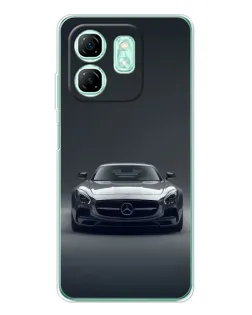 Чохол для Infinix Smart 9 з картинкою «Mercedes на чорному»