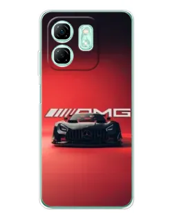 Чохол для Infinix Smart 9 з картинкою «Mercedes AMG — червона лінія»