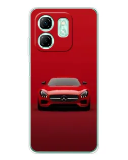 Чохол для Infinix Smart 9 з картинкою «Червоний Mercedes AMG»