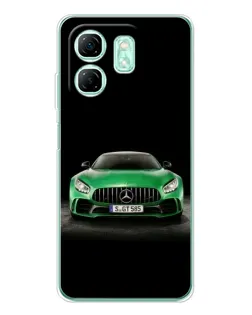 Чохол для Infinix Smart 9 з картинкою «Mercedes — неоновий лого»