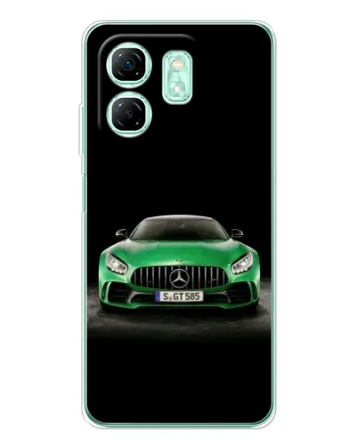 Чохол для Infinix Smart 9 з картинкою «Mercedes — неоновий лого» Чохол для Infinix Smart 9 з картинкою «Mercedes — неоновий лого»
