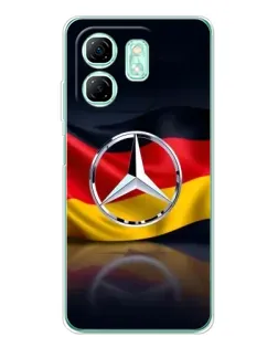 Чохол для Infinix Smart 9 з картинкою «Mercedes — прапор Німеччини»