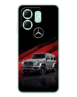 Чохол для Infinix Smart 9 з картинкою «Mercedes G-Class червоний»