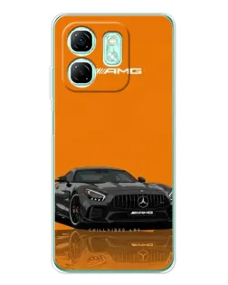 Чохол для Infinix Smart 9 з картинкою «Помаранчевий Mercedes AMG»