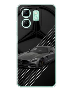 Чохол для Infinix Smart 9 з картинкою «Mercedes AMG — графіка»