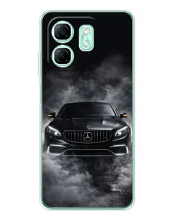 Чохол для Infinix Smart 9 з картинкою «Mercedes у диму»