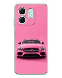 Чехол для Infinix Smart 9 с картинкой «Розовый Mercedes AMG» Чехол для Infinix Smart 9 с картинкой «Розовый Mercedes AMG»