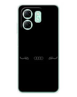 Чохол для Infinix Smart 9 з картинкою «Audi — світловий підпис»