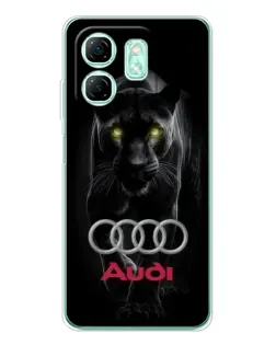 Чохол для Infinix Smart 9 з картинкою «Пантера та Audi»