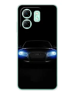 Чохол для Infinix Smart 9 з картинкою «Audi в неоні»