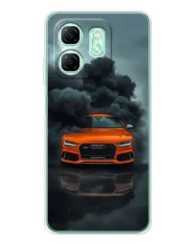 Чохол для Infinix Smart 9 з картинкою «Audi у хмарах диму» Чохол для Infinix Smart 9 з картинкою «Audi у хмарах диму»