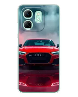 Чохол для Infinix Smart 9 з картинкою «Audi RS — червоний стиль»