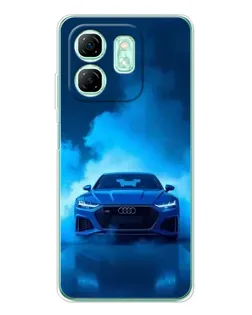 Чохол для Infinix Smart 9 з картинкою «Audi — блакитна енергія»