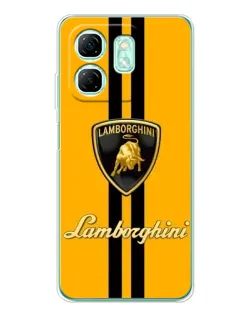 Чохол для Infinix Smart 9 з картинкою «Lamborghini Stripe жовтий»