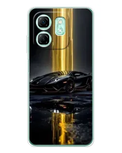 Чохол для Infinix Smart 9 з картинкою «Нічний Lamborghini драйв»