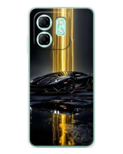 Чохол для Infinix Smart 9 з картинкою «Нічний Lamborghini драйв»