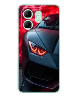 Чохол для Infinix Smart 9 з картинкою «Lamborghini червоне сяйво»