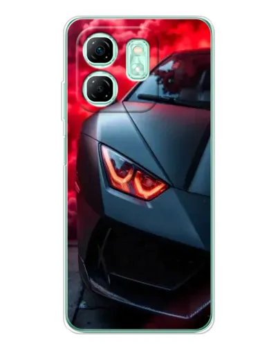 Чохол для Infinix Smart 9 з картинкою «Lamborghini червоне сяйво»