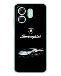 Чохол для Infinix Smart 9 з картинкою «Логотип Lamborghini класика»