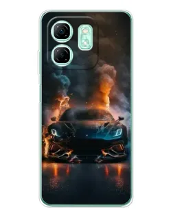 Чохол для Infinix Smart 9 з картинкою «Lamborghini димна естетика»