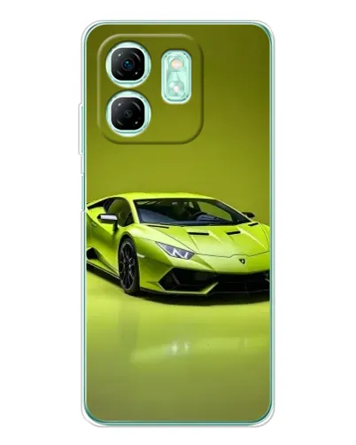 Чохол для Infinix Smart 9 з картинкою «Салатовий Lamborghini Huracan»