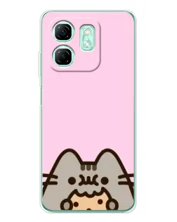 Чохол для Infinix Smart 9 з картинкою «Pusheen та печиво»