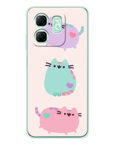 Чохол для Infinix Smart 9 з картинкою «Pusheen тріо» Чохол для Infinix Smart 9 з картинкою «Pusheen тріо»