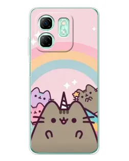 Чохол для Infinix Smart 9 з картинкою «Єдиноріг Pusheen»