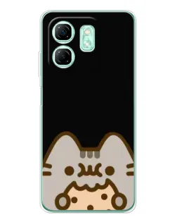 Чохол для Infinix Smart 9 з картинкою «Пушин на чорному» Чохол для Infinix Smart 9 з картинкою «Пушин на чорному»