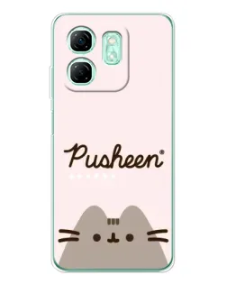 Чохол для Infinix Smart 9 з картинкою «Pusheen логотип» Чохол для Infinix Smart 9 з картинкою «Pusheen логотип»