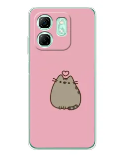 Чохол для Infinix Smart 9 з картинкою «Pusheen серце» Чохол для Infinix Smart 9 з картинкою «Pusheen серце»