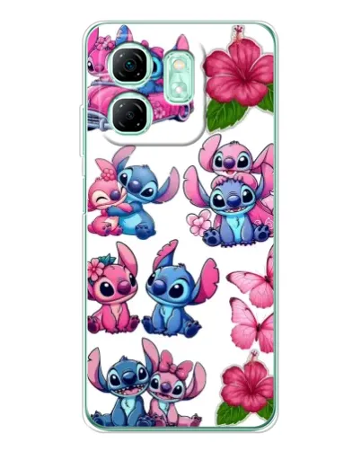 Чохол для Infinix Smart 9 з картинкою «Стікери Stitch та Angel»