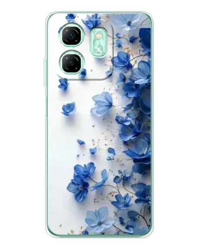 Чохол для Infinix Smart 9 з картинкою «Блакитний квітковий каскад»