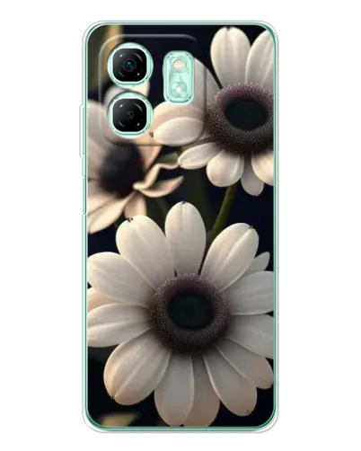 Чохол для Infinix Smart 9 з картинкою «Білі маргаритки макро»