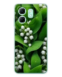 Чохол для Infinix Smart 9 з картинкою «Конвалії в зелені»