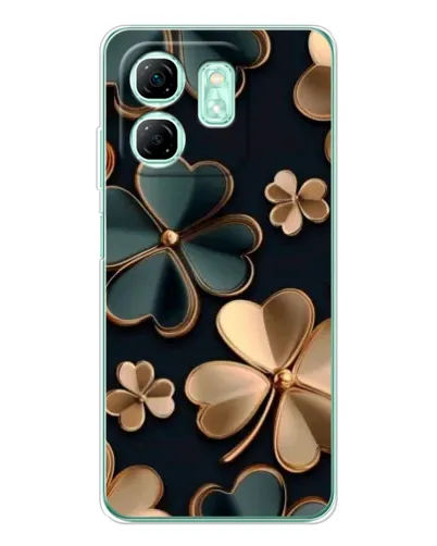 Чохол для Infinix Smart 9 з картинкою «Конюшина в золоті»