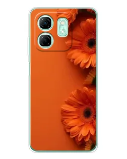 Чохол для Infinix Smart 9 з картинкою «Помаранчеві гербери»