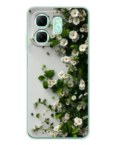 Чохол для Infinix Smart 9 з картинкою «Гілка дрібних білих квітів»