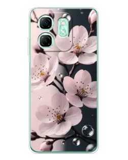 Чохол для Infinix Smart 9 з картинкою «Ніжня сакура та краплі»