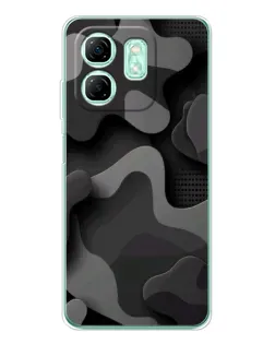 Чохол для Infinix Smart 9 з картинкою «Темний абстрактний камуфляж»