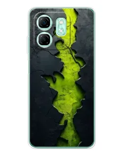 Чохол для Infinix Smart 9 з картинкою «Салатовий розлом скелі»