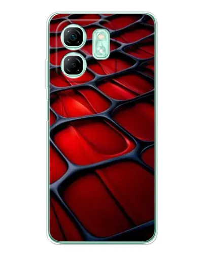 Чохол для Infinix Smart 9 з картинкою «Червона глянцева сітка»