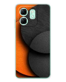 Чохол для Infinix Smart 9 з картинкою «Геометрія помаранчевих кіл»